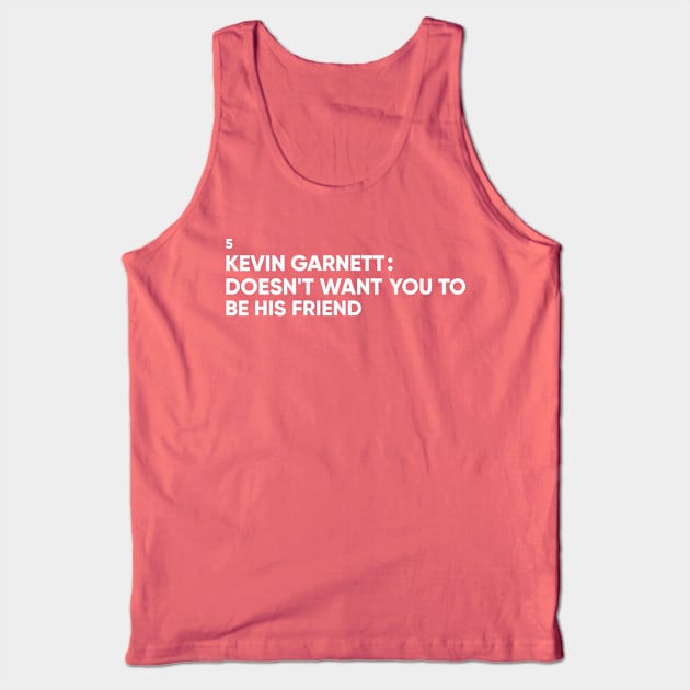 Kevin Garnett Tank Top by FlipFlapDox